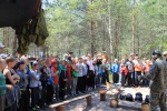 Зареченская казачья команда "Партизаны" посетила палаточный лагерь Зареченская казачья команда "Партизаны" посетила палаточный лагерь